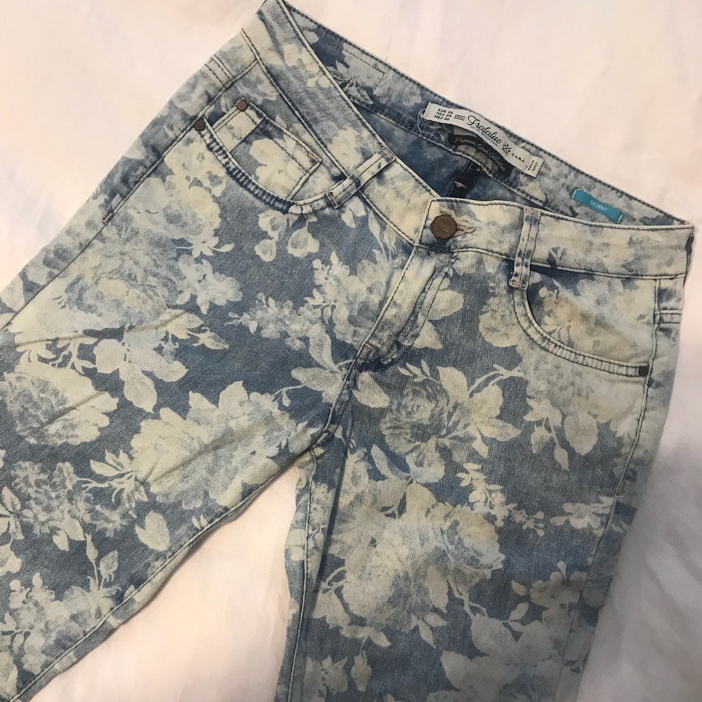 Zara premium wash skinny jeans size USA 4